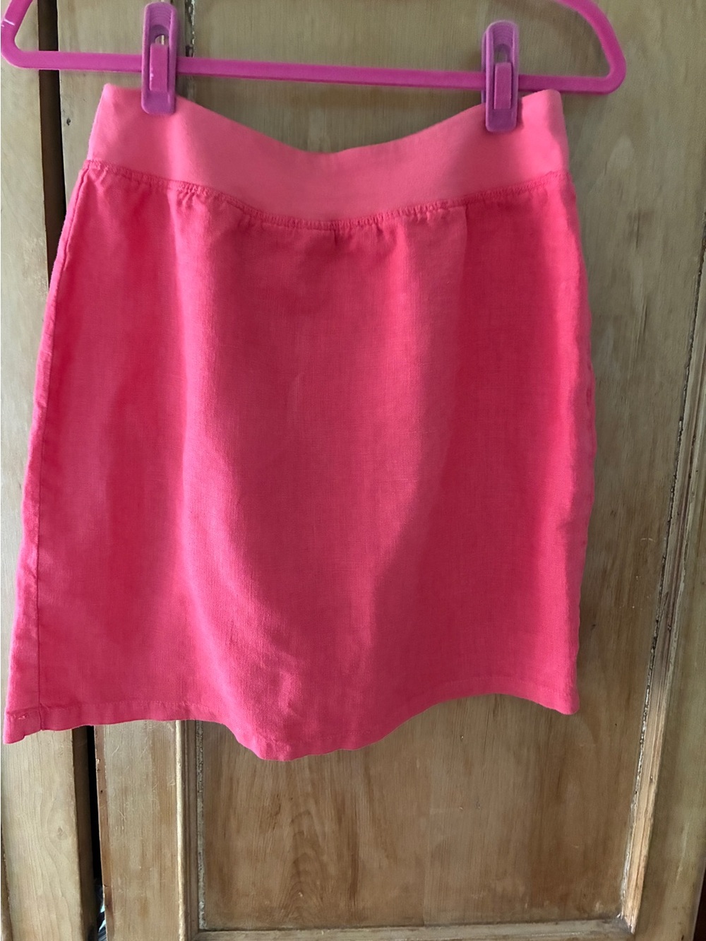 Cut Loose 100% linen pink skirt. Size small